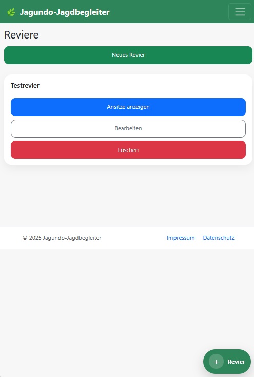 Revier Hauptformular